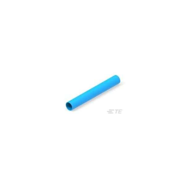 Te Connectivity Butt Splice Wire Connector, 14 AWG Max, Blue, Polyolefin Insulation 8-55825-2 - main